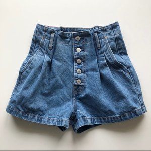 Abercrombie & Fitch Paperbag High Waisted Shorts